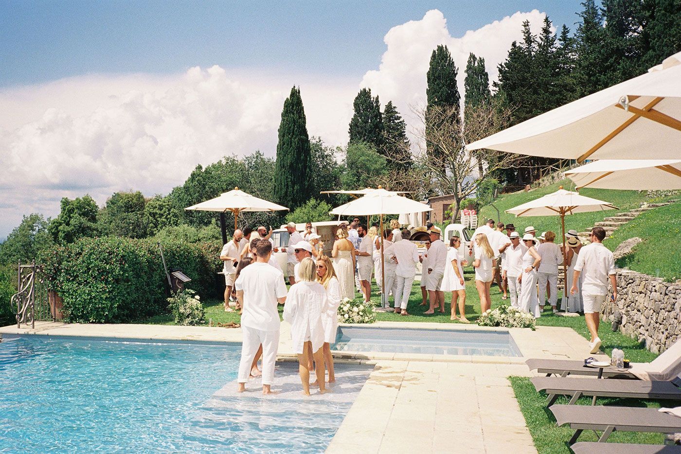 Live jazz music at a luxury private event in Italy